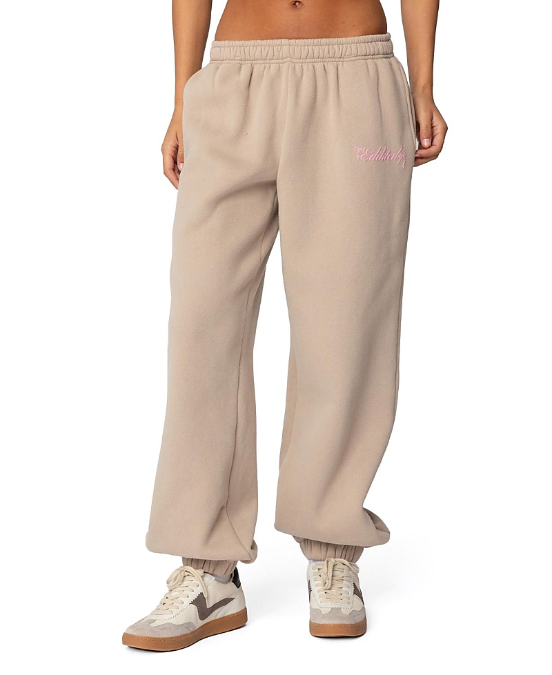 EDIKTED SASHA BOW DETAIL SWEATPANTS