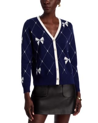 Nancy Yang - Bow Print Cardigan