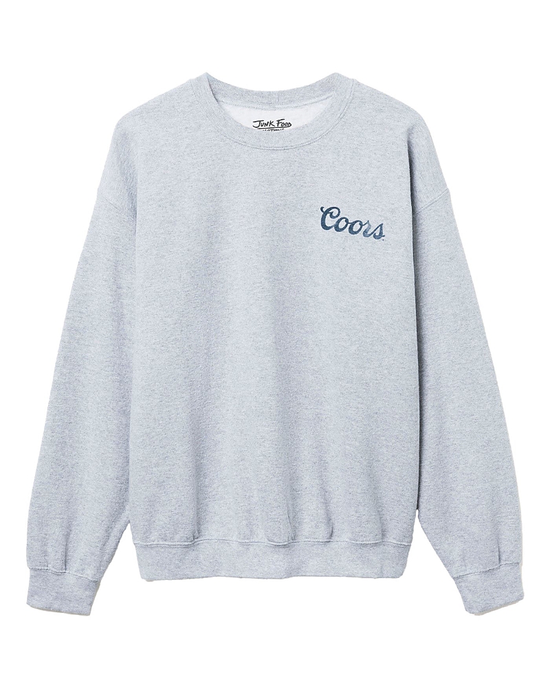 Junk Food Clothing Unisex Coors The Legend Flea Market Fleece Sweatshirt In Heather Gray