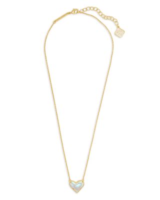 Ari Heart Short Pendant Necklace, 15"