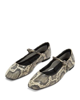 Women's Uma Snake Print Flats