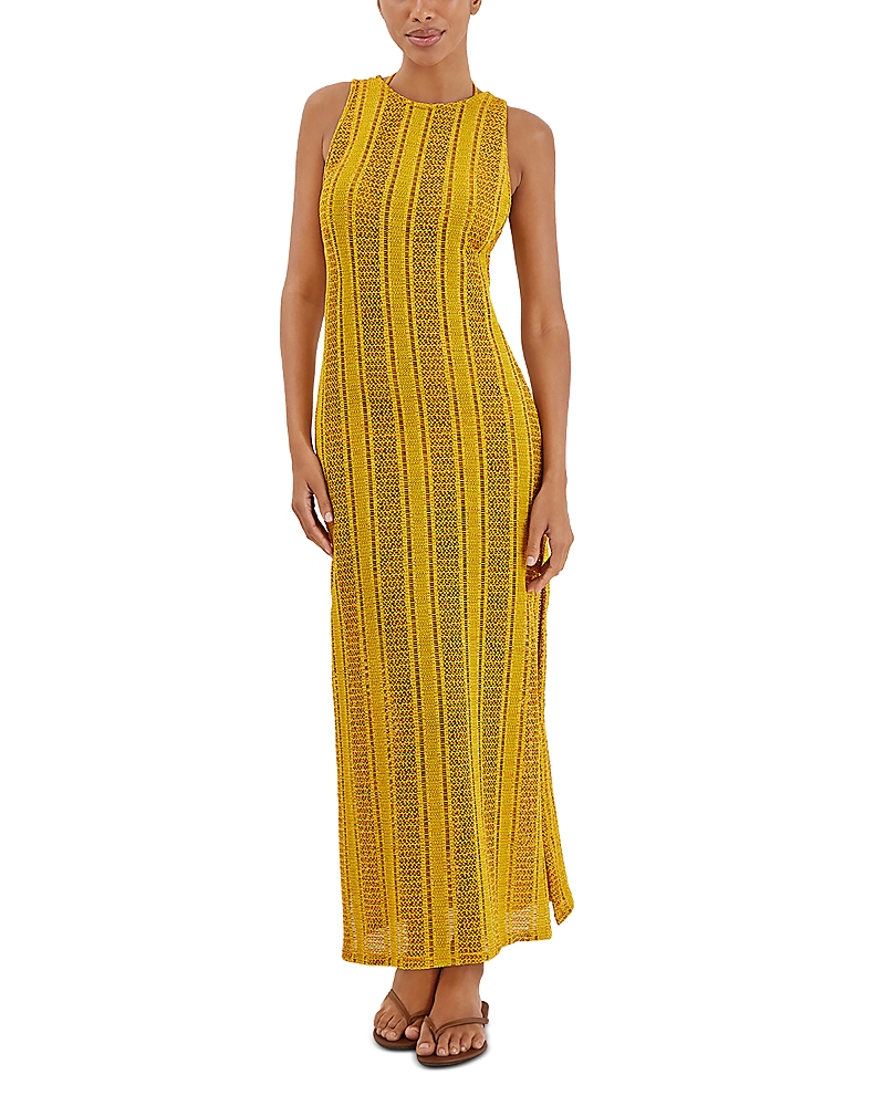 Shop Vix Twist Long Swim Cover-up In Yellow