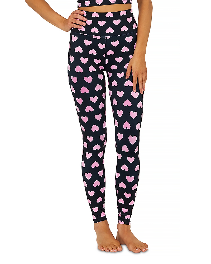 Beach Riot Piper Leggings In Love Heart