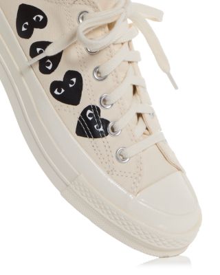 Men's CDG Play x Converse Heart Low Top Sneakers