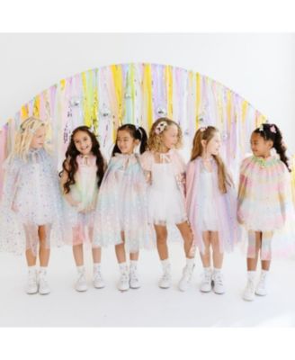 Girls' Pastel Unicorn Cape - Age 3+ Years