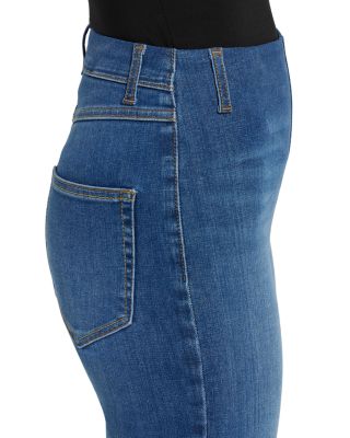 Premium Denim Relaxed High Rise Straight Jeans in Authentic Midwash