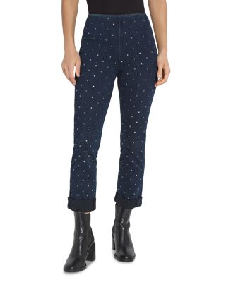 Lyssé - Studded High Rise Skinny Jeans in Indigo