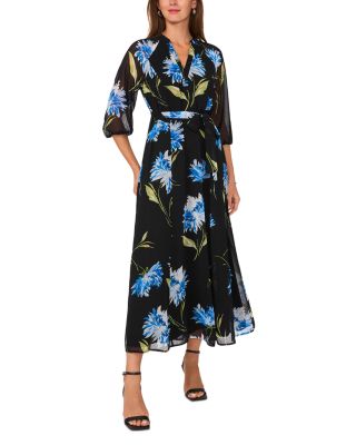 VINCE CAMUTO - Puff Sleeve Maxi Dress