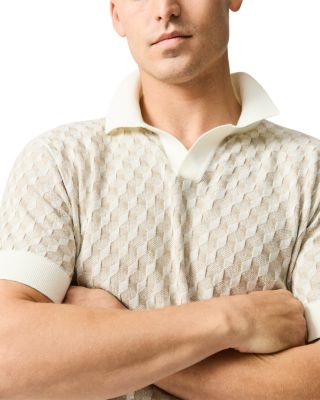 Galdfield Regular Fit Textured Knit Polo Shirt
