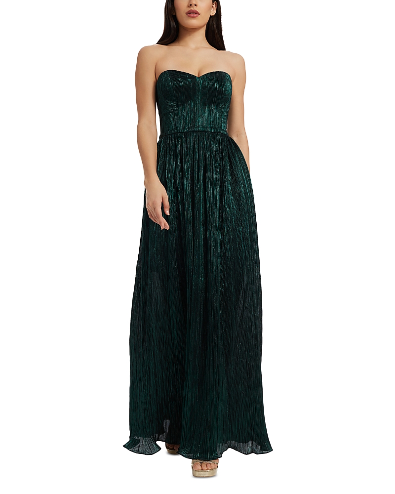 Dress the Population Audrina Plisse Maxi Gown