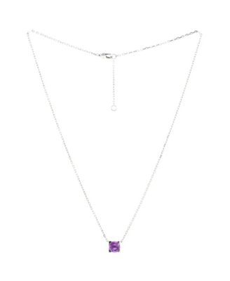 C de Cartier Necklace 18K White Gold and Amethyst