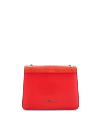 Small Serpenti Forever Square Shoulder Bag Leather and Stingray