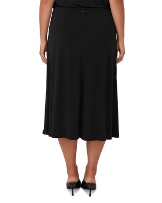 Plus Octavia Faux Wrap Skirt
