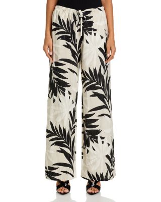Palm Print Pants