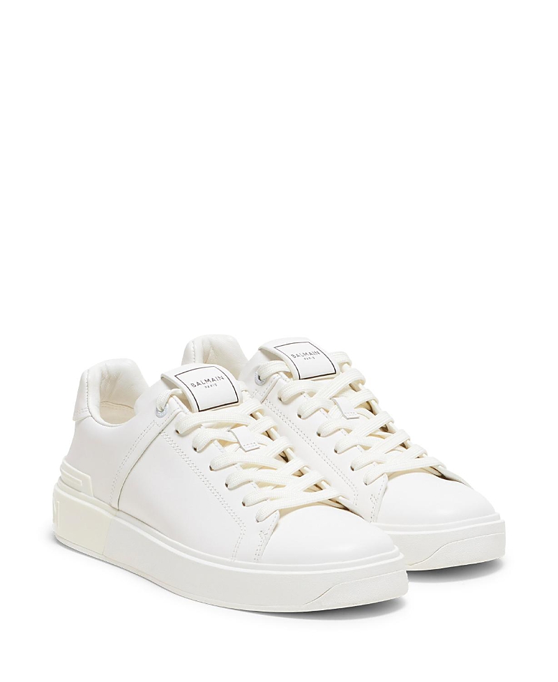 Balmain Women's B-court Training Sneakers In White