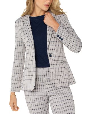 Liverpool Los Angeles - Fitted Grid Jacquard Blazer