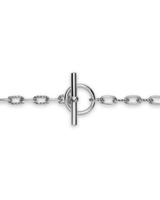 DY Madison&reg; Toggle Chain Necklace in Sterling Silver, 3mm