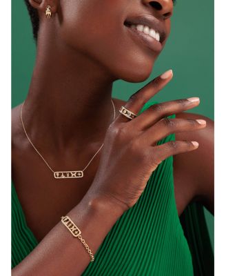 Wicked x Sydney Evan 14K Yellow Gold Diamond Open Icon Pendant Necklace, 18"