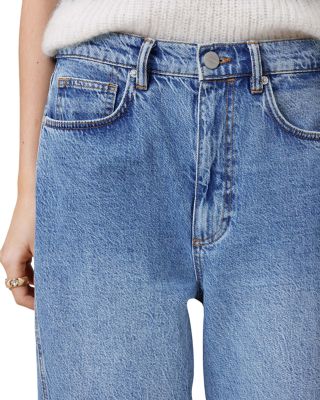 Fox High Rise Crop Wide Leg Jeans in Light Indigo