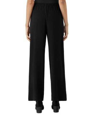 Silk Straight Ankle Pants