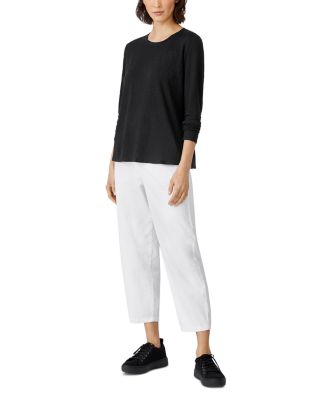 Linen Jersey Crewneck Tee