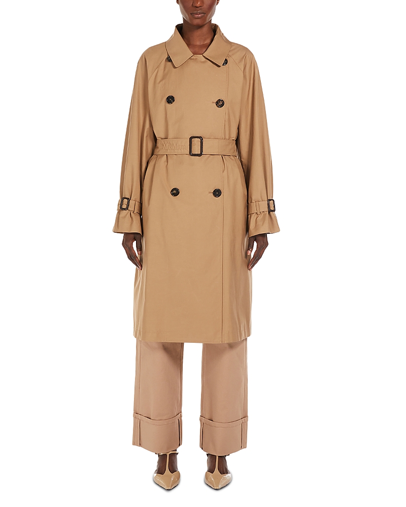 Max Mara The Cube Ctrench Trenchcoat In Camel