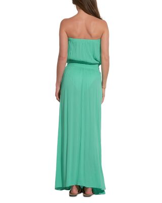 Strapless Smocked Maxi Dress