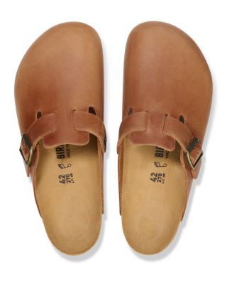 Men&#39;s Boston Clogs in Cognac 