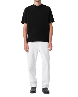 90s Relaxed Straight Fit Jeans in Milkshake White