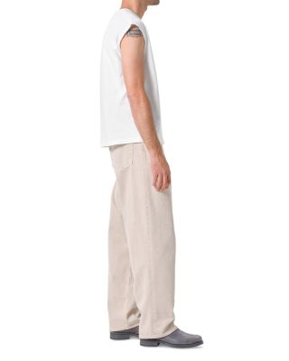 Fusion Relaxed Fit Wide Leg Jeans in Scone Tan