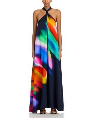 full flare maxi dress AKIRA Femme Flare Cowl Neck Maxi Dress