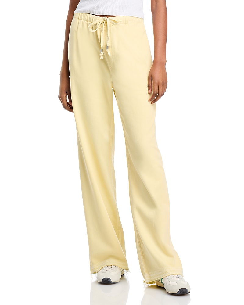 Rag & Bone Logan Ultra Featherweight Drawstring Pants In Pastel Yellow