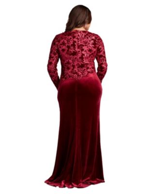 Plus Gatlin Sequin Burnout Gown