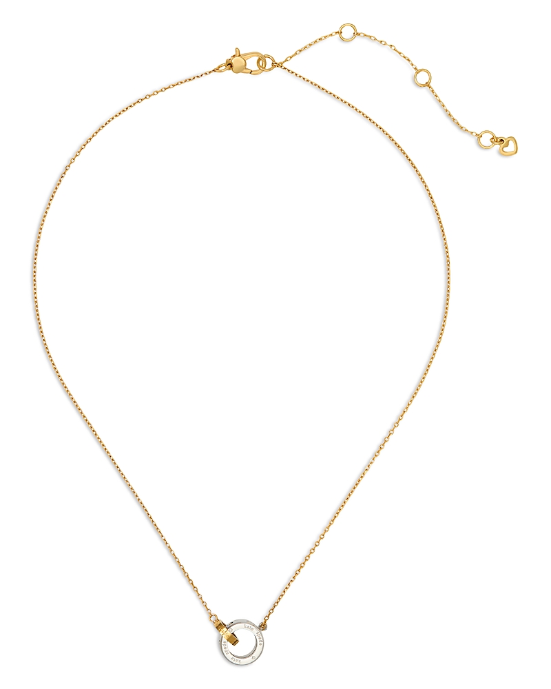 KATE SPADE KATE SPADE NEW YORK SET IN STONE PENDANT NECKLACE, 16