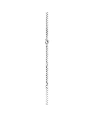 Sterling Silver JH Essentials Diamond Circle Pendant Necklace, 16-18"