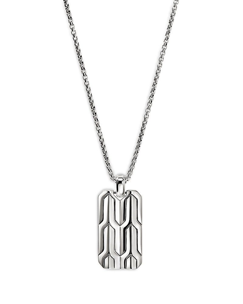 John Hardy Icon 50 Tag Necklace In Sterling Silver