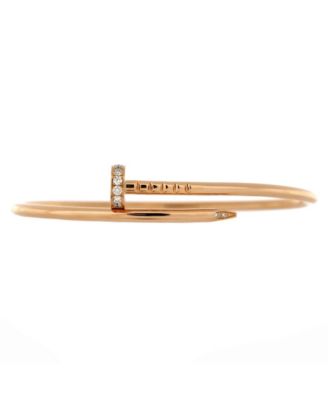 Pre-Owned Cartier Juste un Clou Bracelet 18K Rose Gold with Diamonds