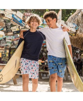 Boys' Navy Sustainable Long Sleeve Rash Top - Little Kid, Big Kid