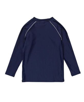 Boys' Navy Sustainable Long Sleeve Rash Top - Little Kid, Big Kid