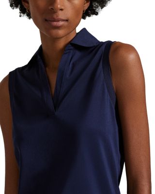 Tailored Fit Sleeveless Polo Shirt