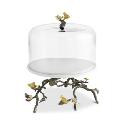 Lovebirds Cake Stand with Dome