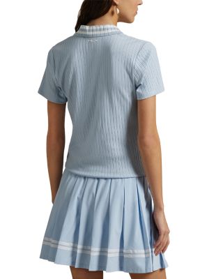 Slim Fit Ribbed Polo Shirt