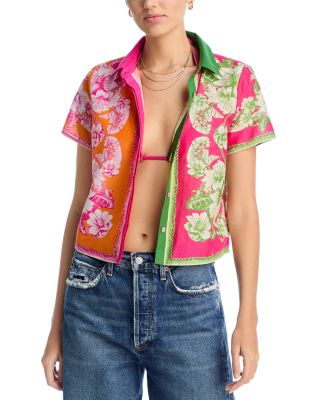 FARM Rio - Floral Mixed Scarves Shirt
