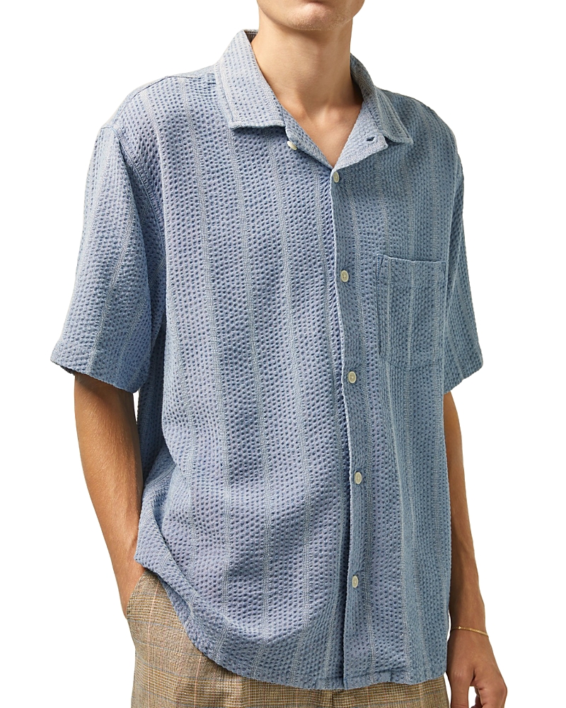 Corridor Seersucker Short Sleeve Camp Shirt