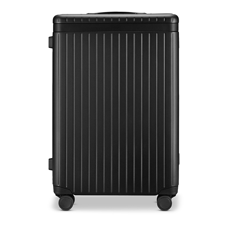 Carl Friedrik The Check In Wheeled Suitcase In Black