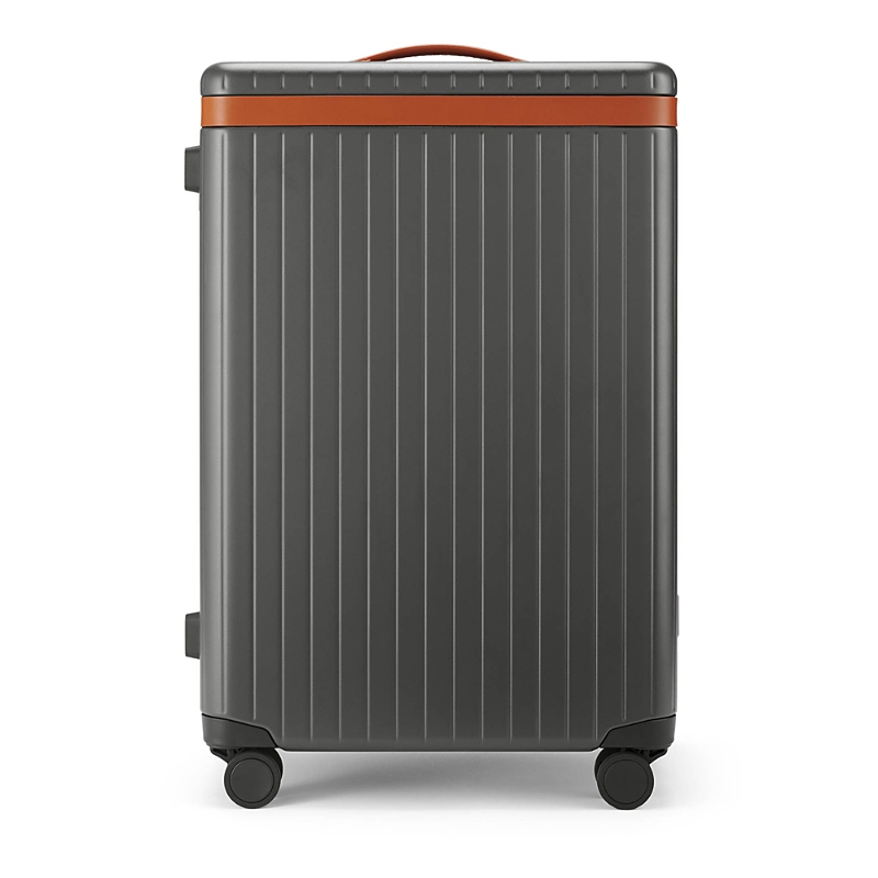 Carl Friedrik The Carry On X Spinner Suitcase In Grey/cognac