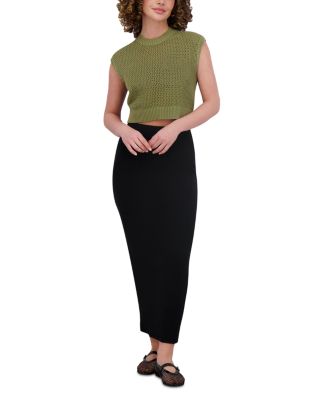 Slim Rib Knit Skirt