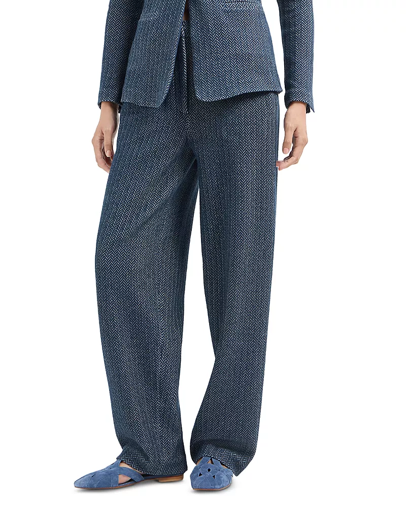 Emporio Armani Jersey Two Tone Chevron Trousers