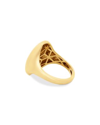 Oval Signet Ring in 14K Yellow Gold