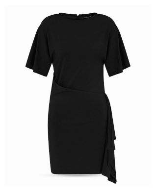 Wrap Waist Jersey T Shirt Dress